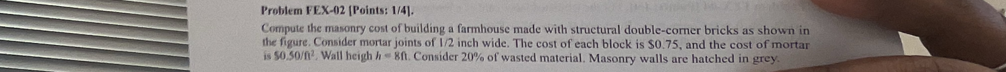 Problem FEX - 1 2 2 [ Points: 1 / 4 ] . Compute