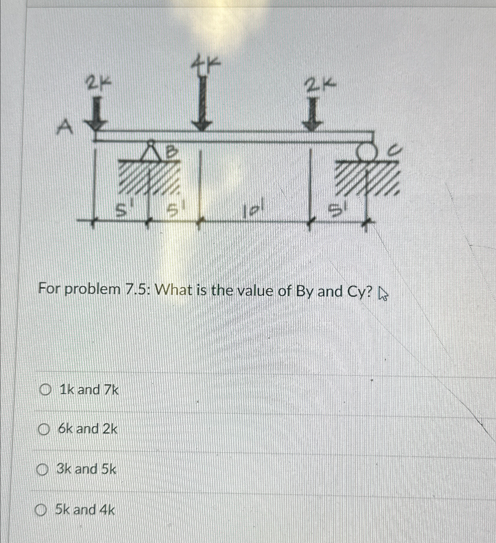 For problem 7 . 5 : What is the value of By and