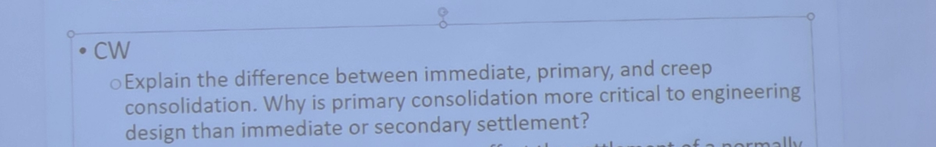 CW Explain the difference between immediate,