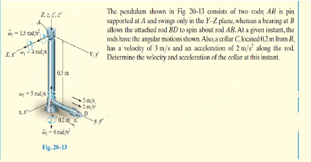The pendulum shown in Fig. 2 0 - 1 3 consists of
