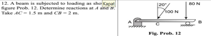 A beam is subjected to loading as sho Kapat