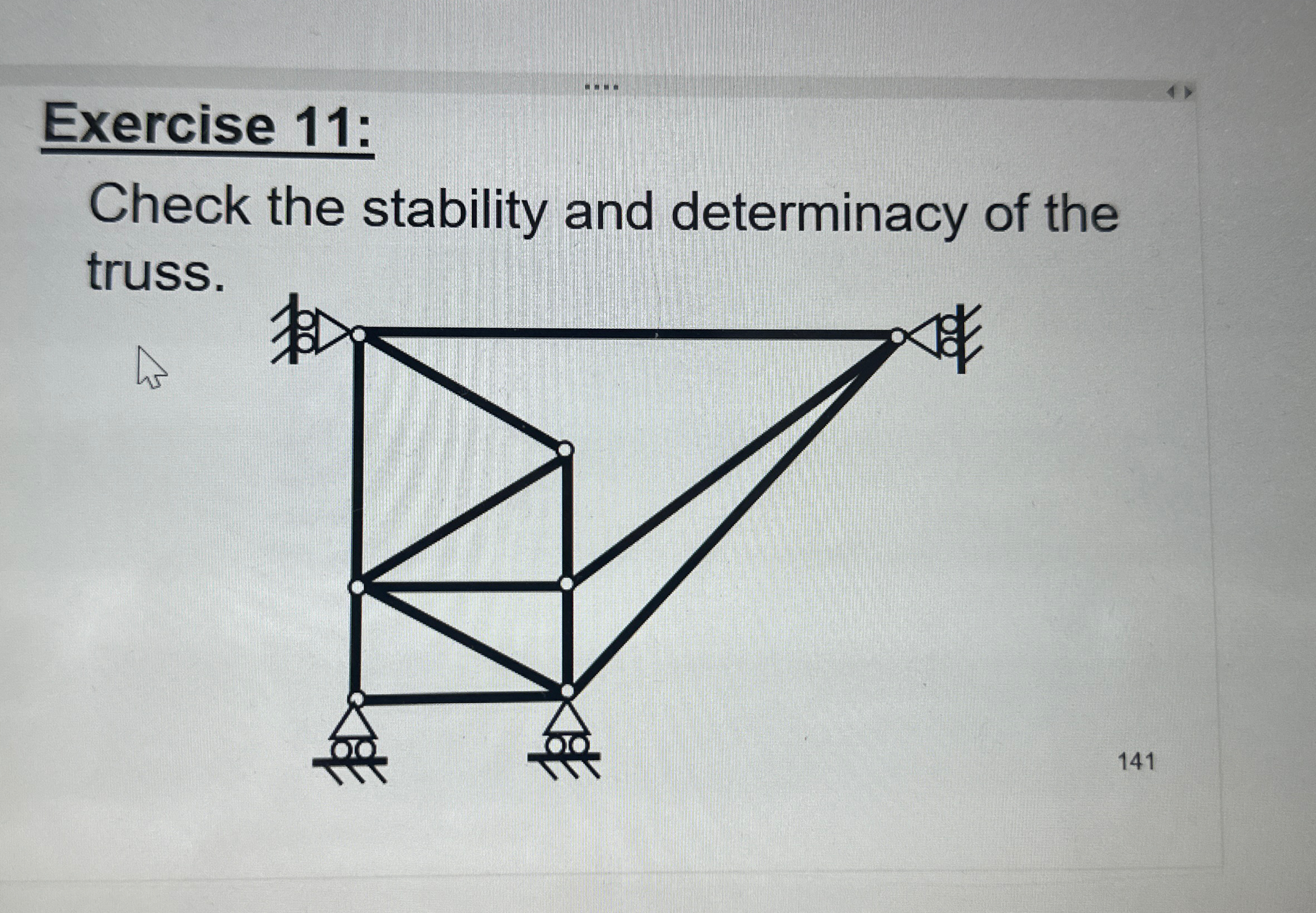 Exercise 1 1 : Check the stability and