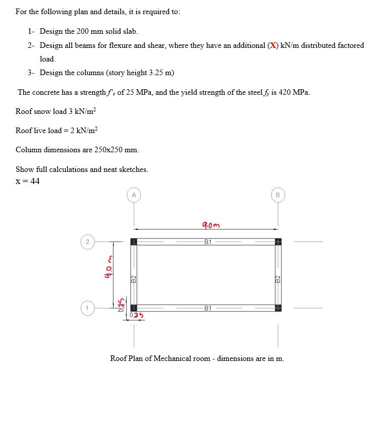 For the following plan and details, it is