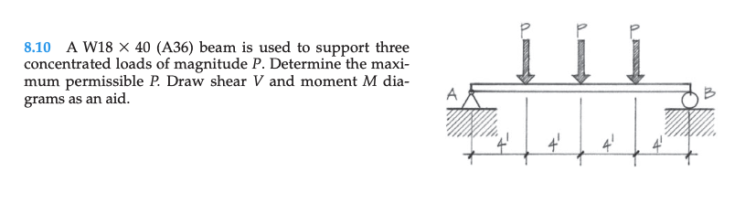8 . 1 0 A W 1 8 4 0 ( A 3 6 ) beam is used to