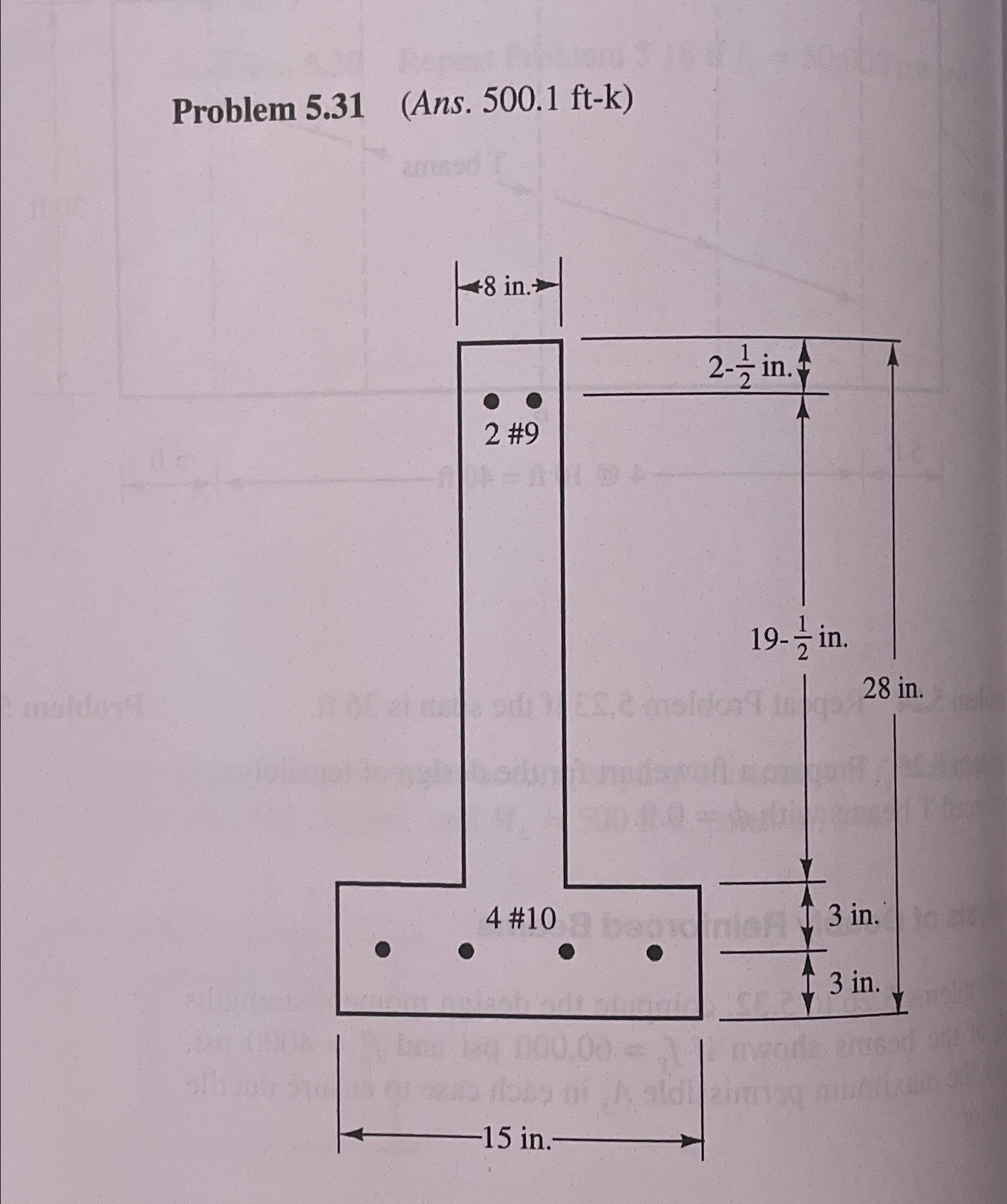 Analysis of Doubly Reinforced Beams For Problems