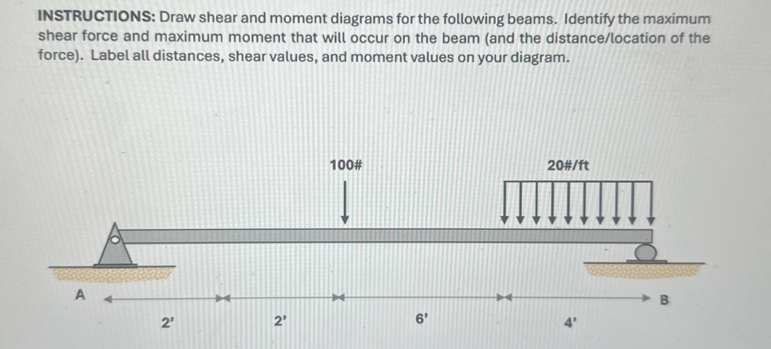 1 ) what is the reaction point of " b " or " By "