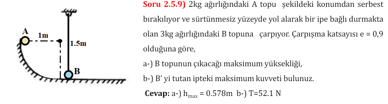 Soru 2 . 5 . 9 ) 2 kg a rl ndaki A topu ekildeki