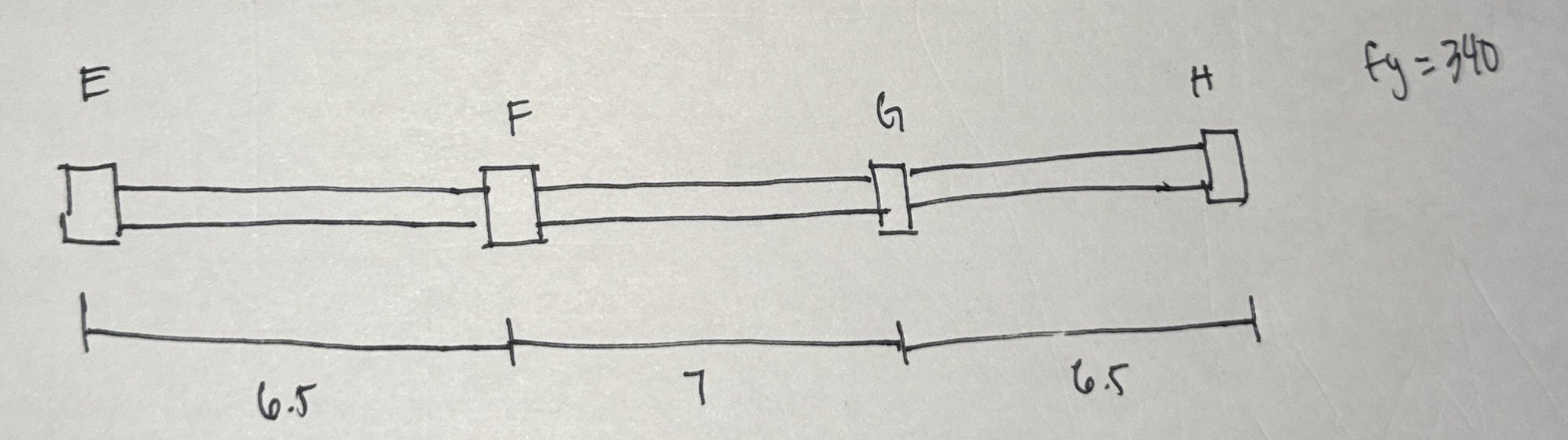 Find the depth of the beam FG ? Do i still need