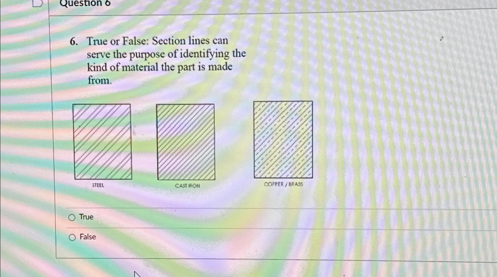 True or False: Section lines can serve the