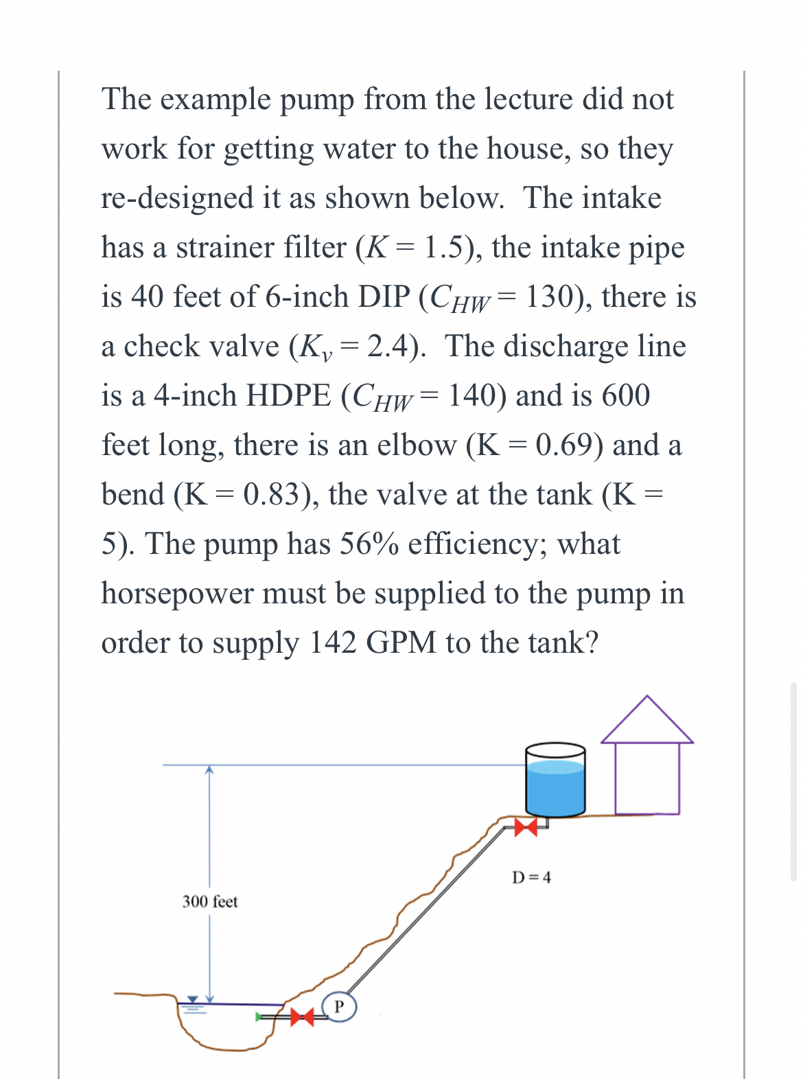 The example pump from the lecture did not work