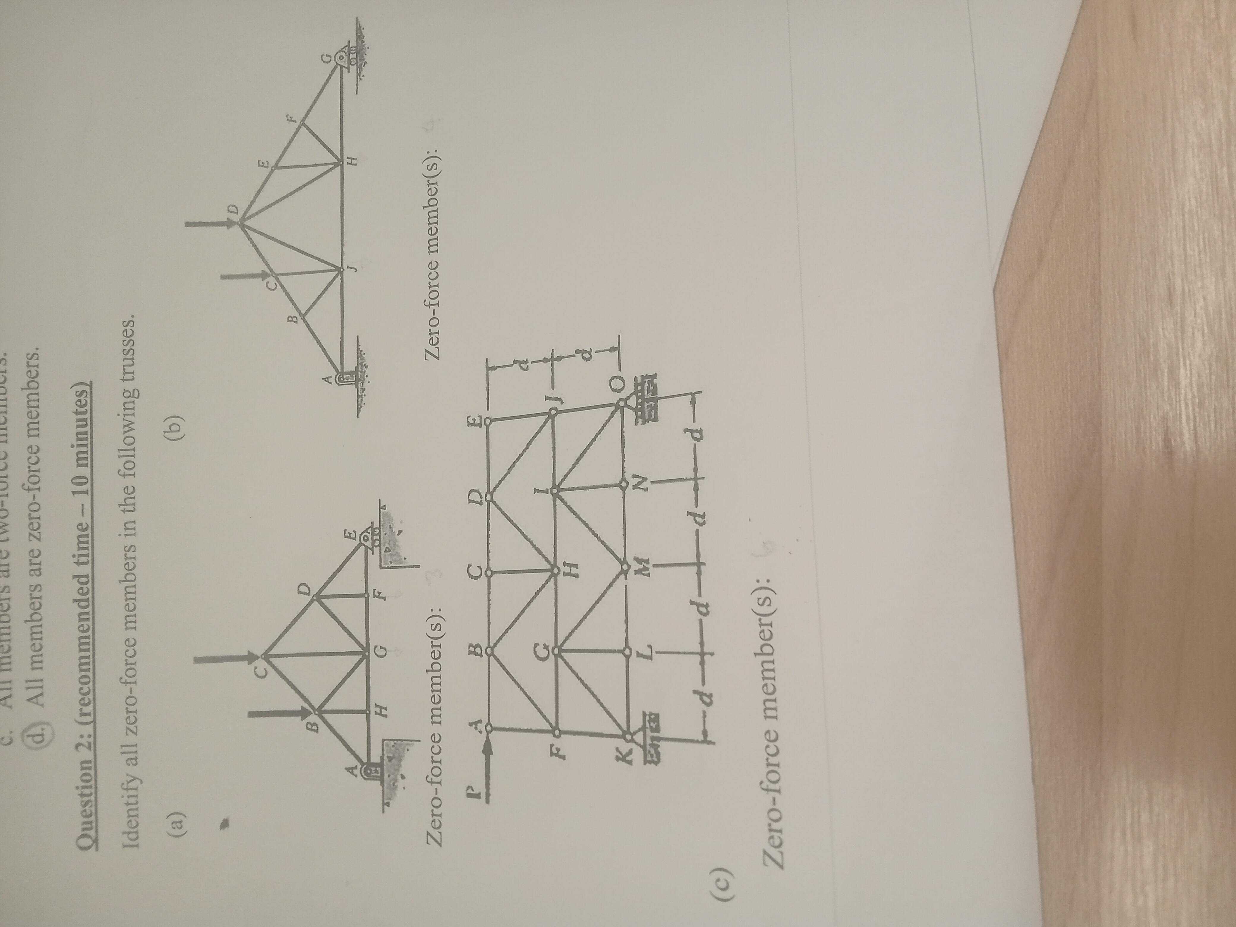 Question 2 : ( recommended time - 1 0 minutes )