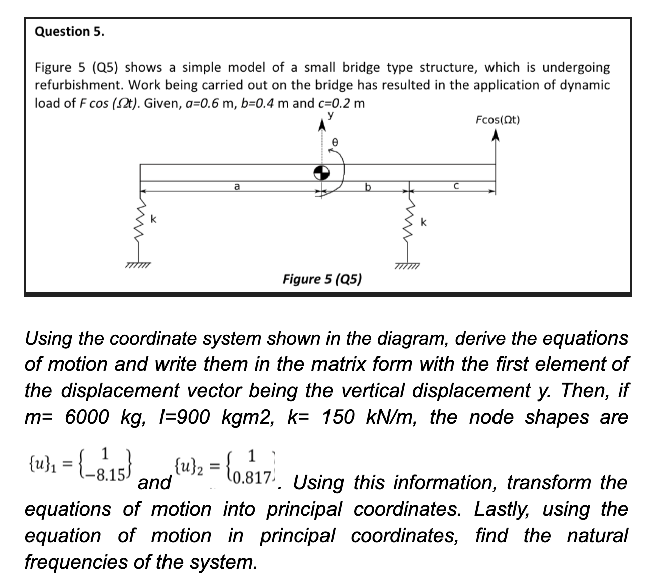 Question 5 . Figure 5 ( Q 5 ) shows a simple