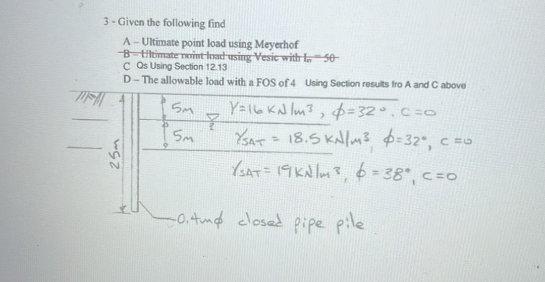 3 - Given the following find A - Ultimate point