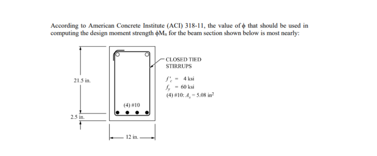 According to American Concrete Institute ( ACI )