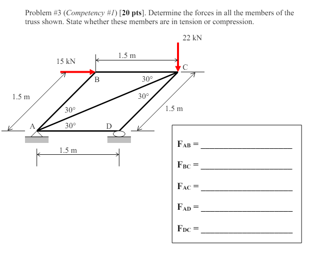 Problem # 3 ( Competency #I ) [ 2 0 pts ] .