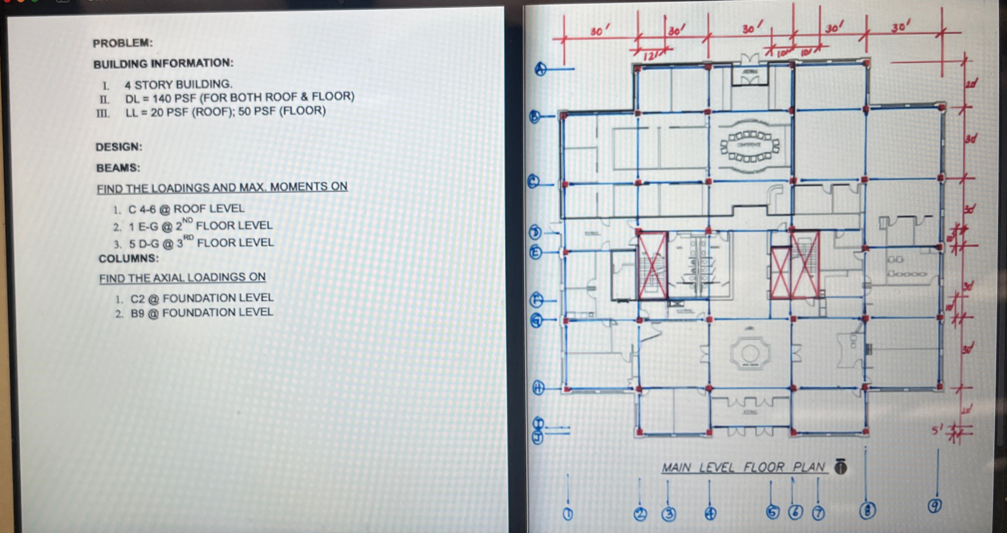 PROBLEM: BUILDING INFORMATION: L . 4 STORY