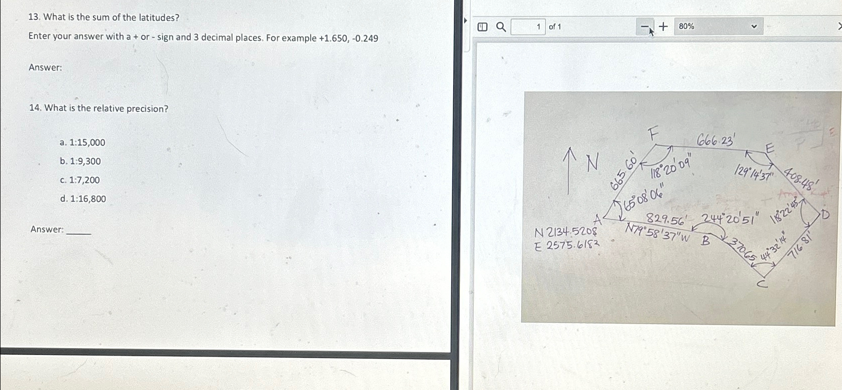 What is the sum of the latitudes? Enter your