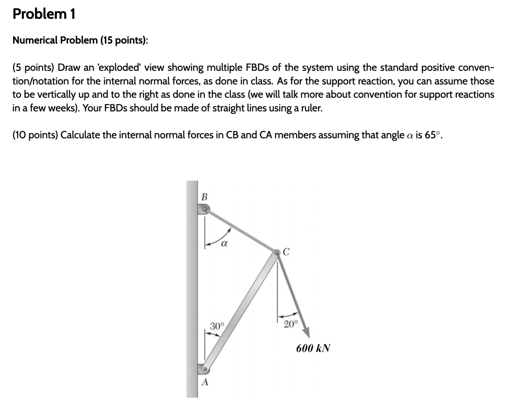 Problem 1 Numerical Problem ( 1 5 points ) : ( 5