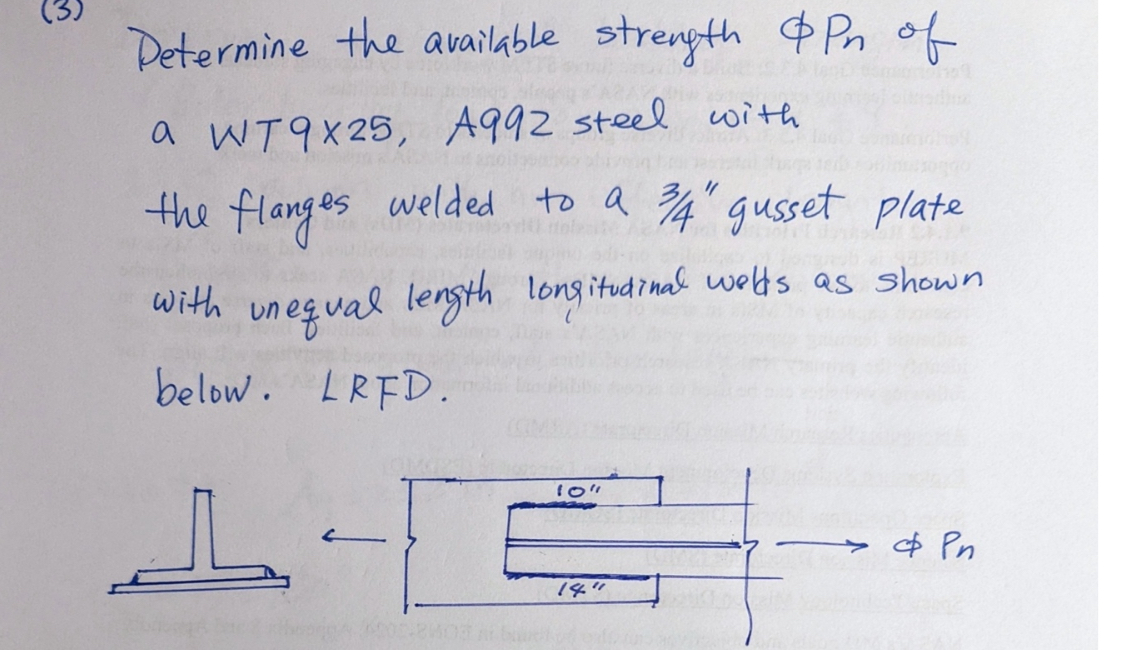 ( 3 ) Determine the available strength P n of a