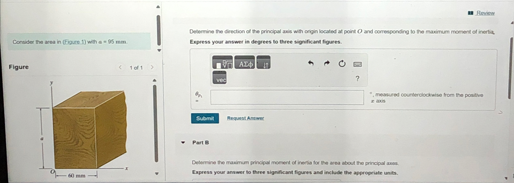 Review Consider the area in ( Figure 1 ) with a =