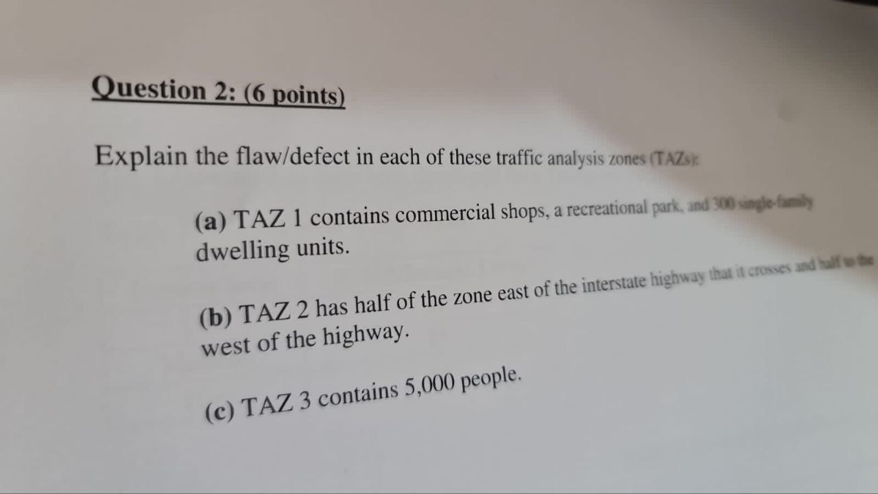 Explain the flaw / defect in each of these