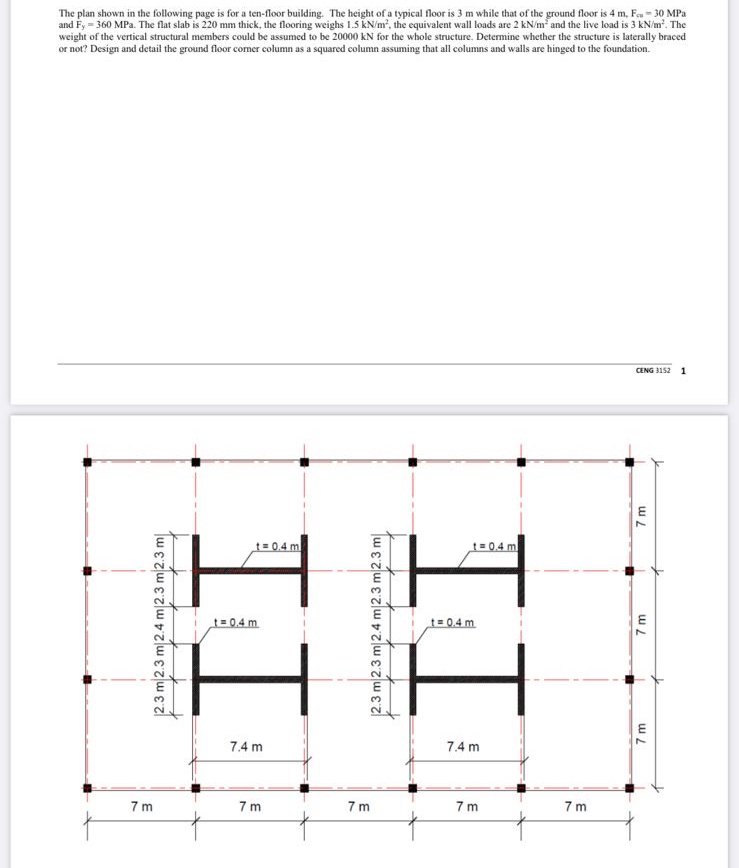 The plan shown in the following page is for a ten