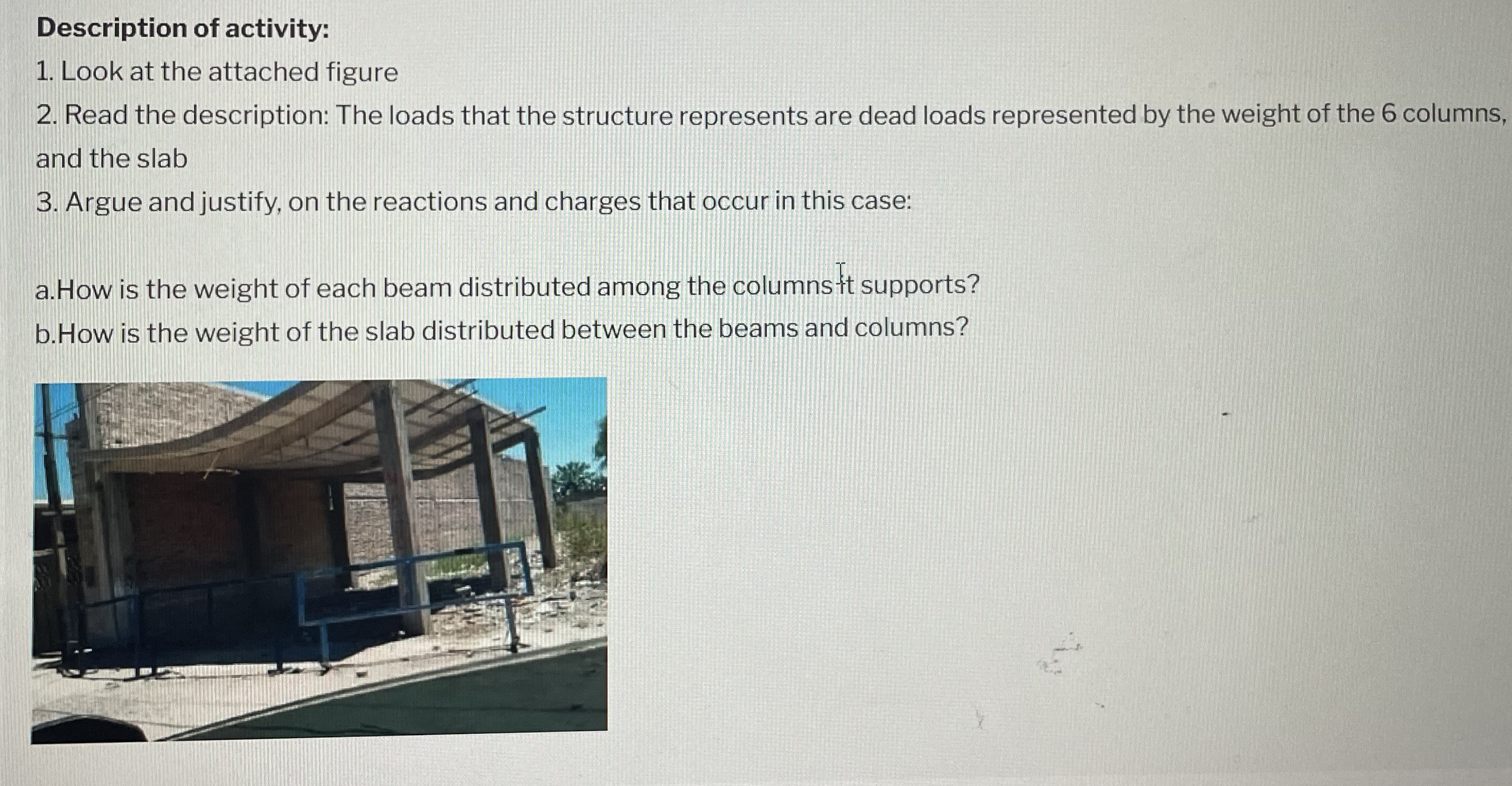 Description of activity: Look at the attached