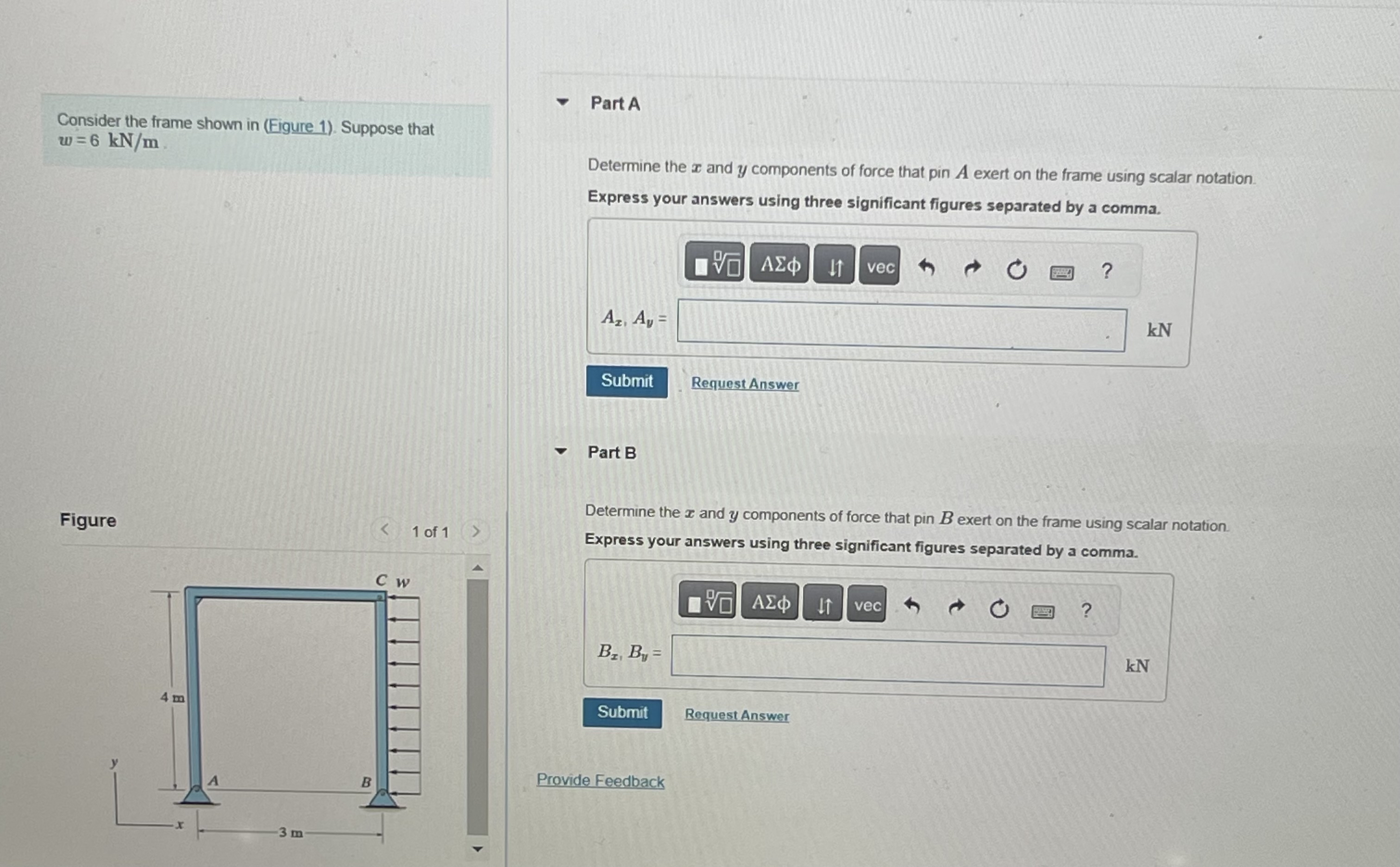 Consider the frame shown in ( Figure 1 ) .