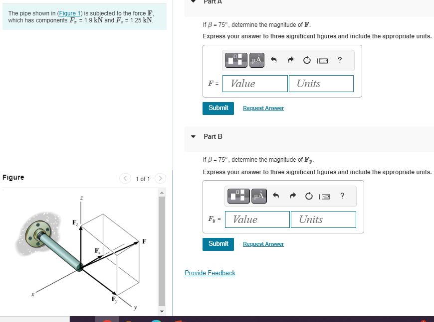 The pipe shown in ( Figure 1 ) is subjected to