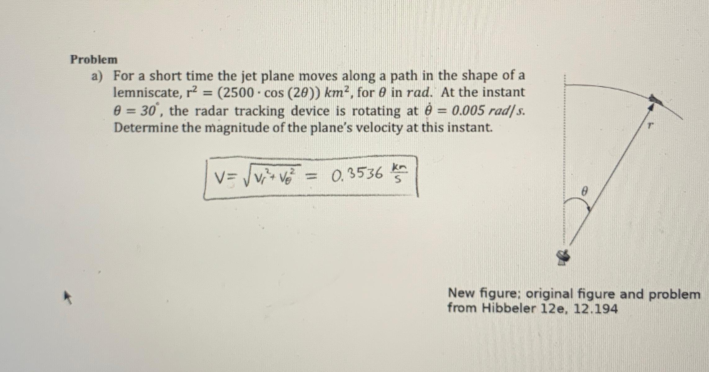 Problem a ) For a short time the jet plane moves
