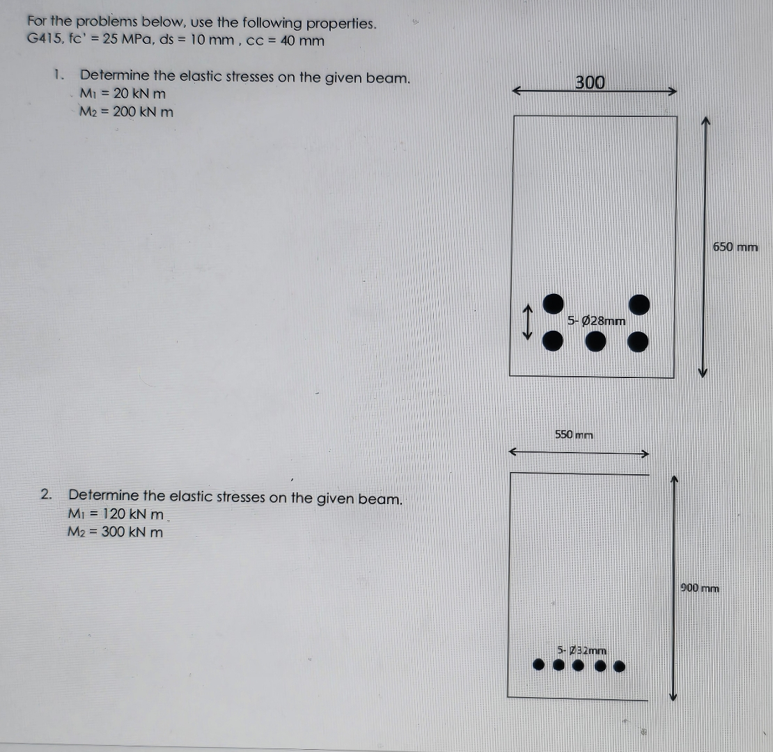 For the problems below, use the following