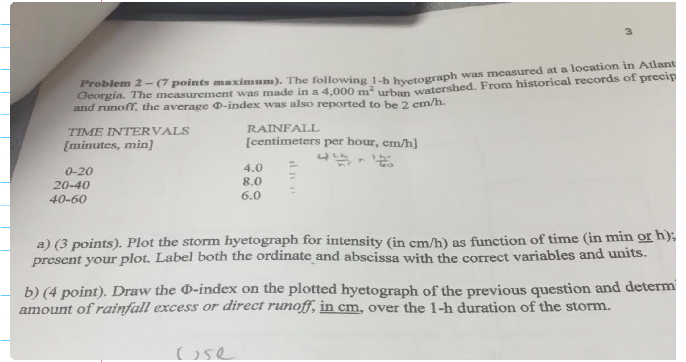 Problem 2 - ( 7 points maximum ) . The following