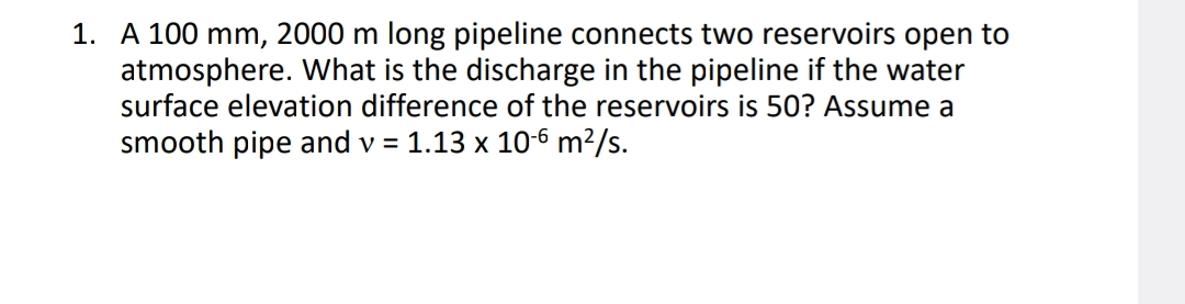 A 1 0 0 m m , 2 0 0 0 m long pipeline connects