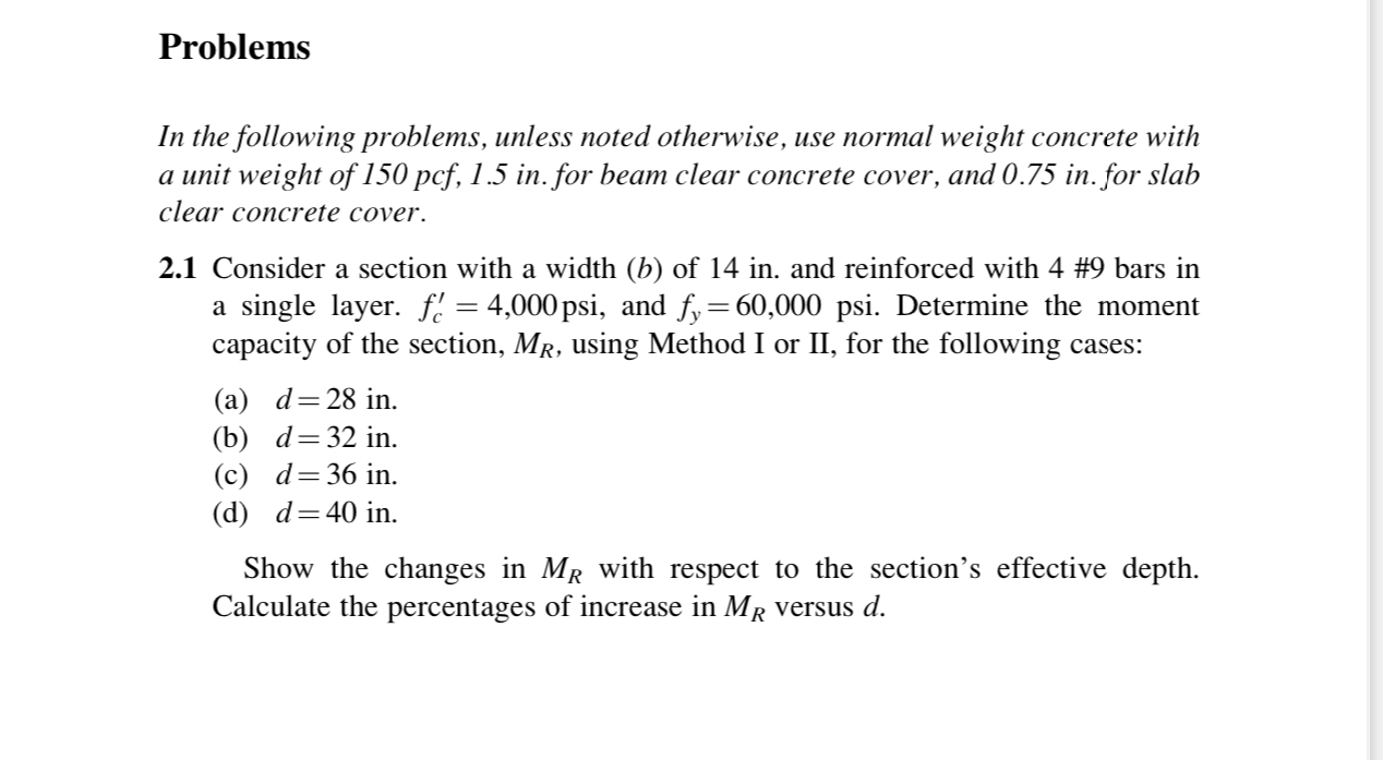 Problems In the following problems, unless noted