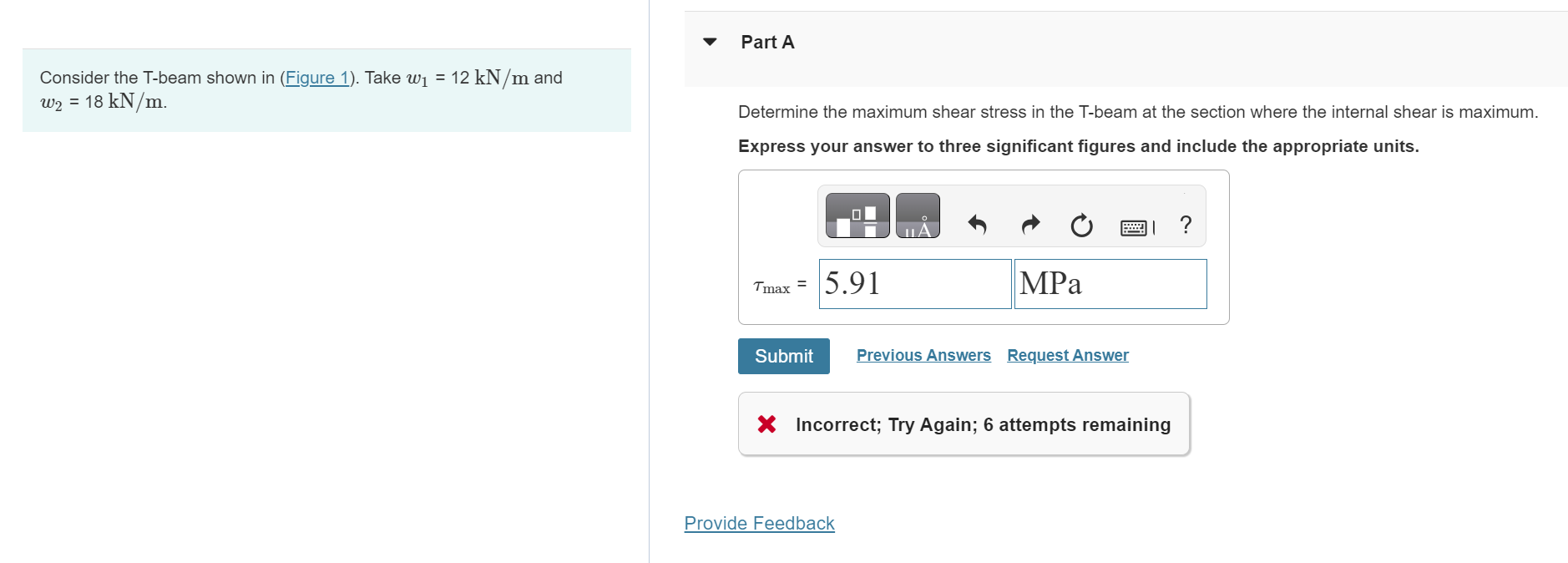 Part A Consider the T - beam shown in ( Figure 1