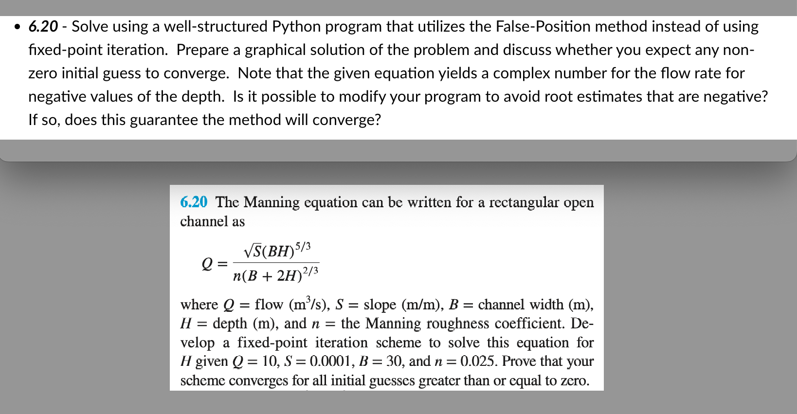 Solve using python that utilizes the False -