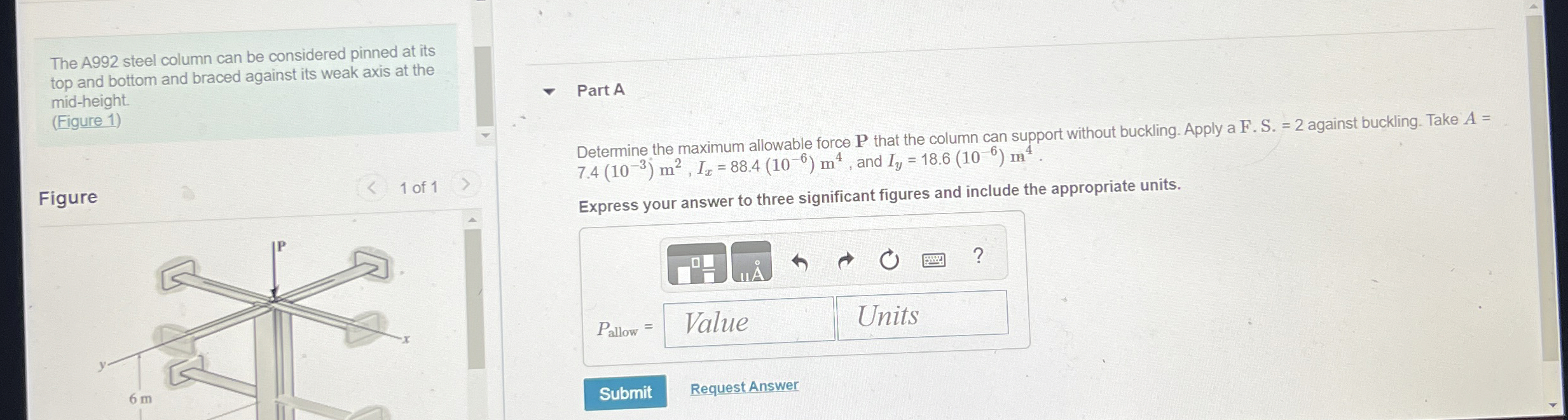 The A 9 9 2 steel column can be considered pinned