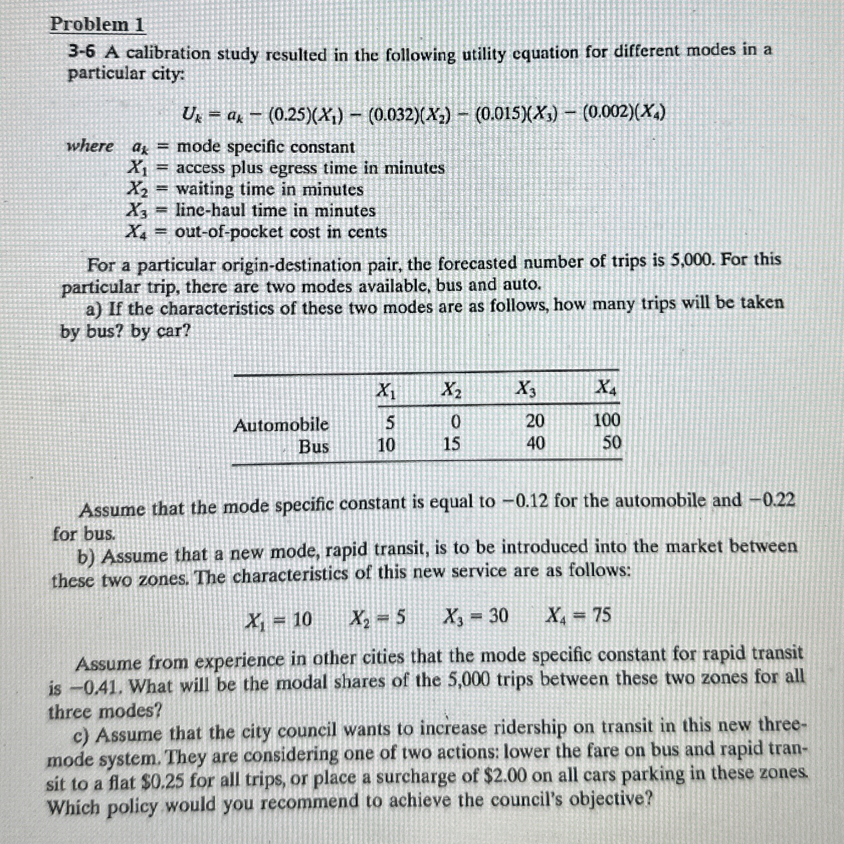 Problem 1 3 - 6 A calibration study resulted in