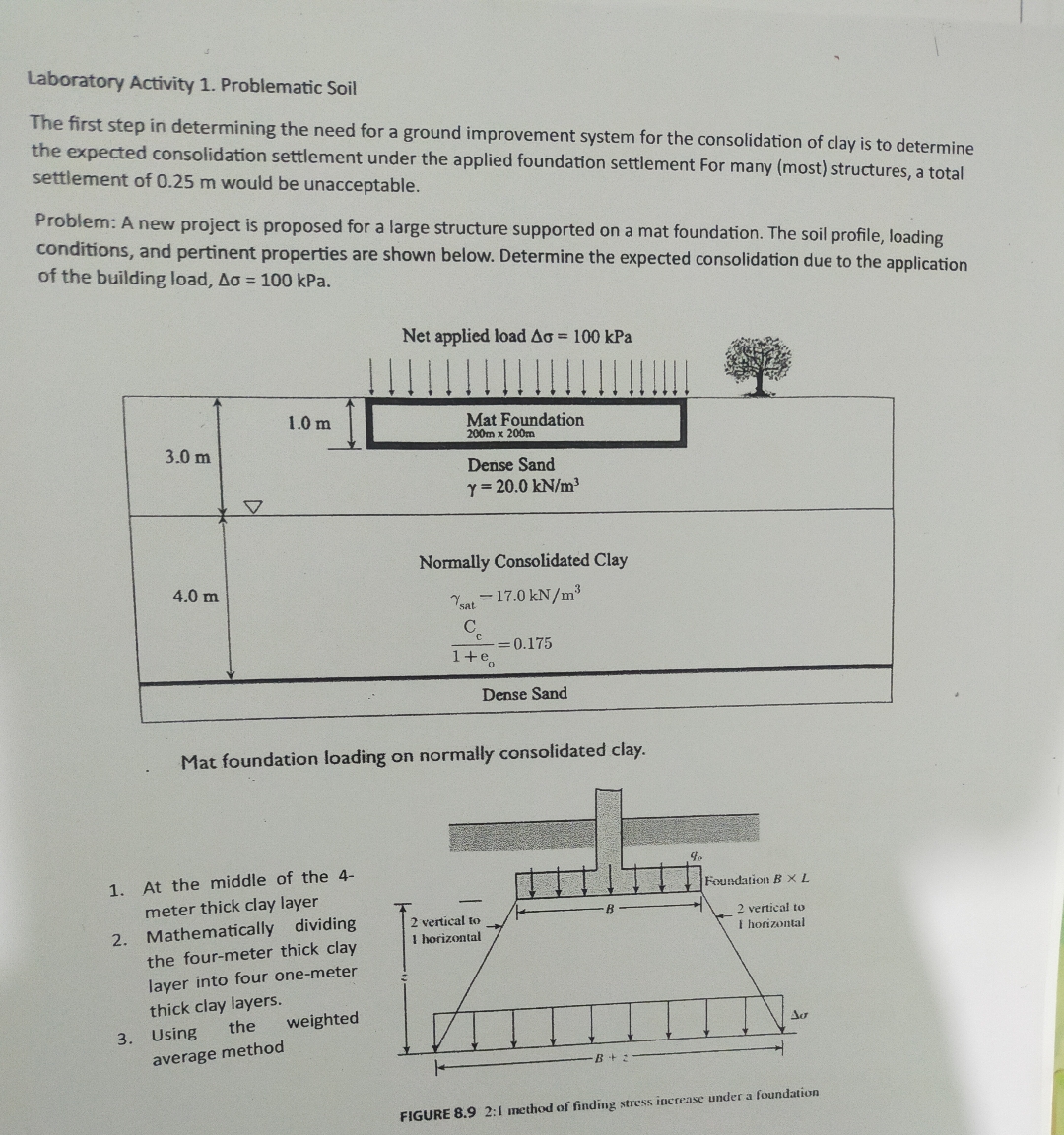 How to solve Laboratory Activity 1 . Problematic