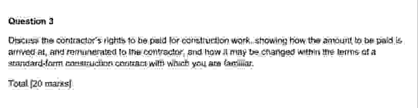 Question 1 Question 3 standard - fanm conuructun