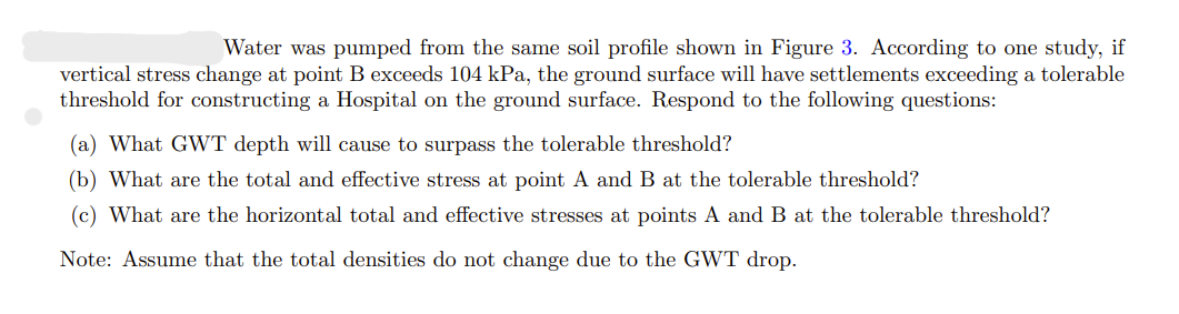Water was pumped from the same soil profile shown