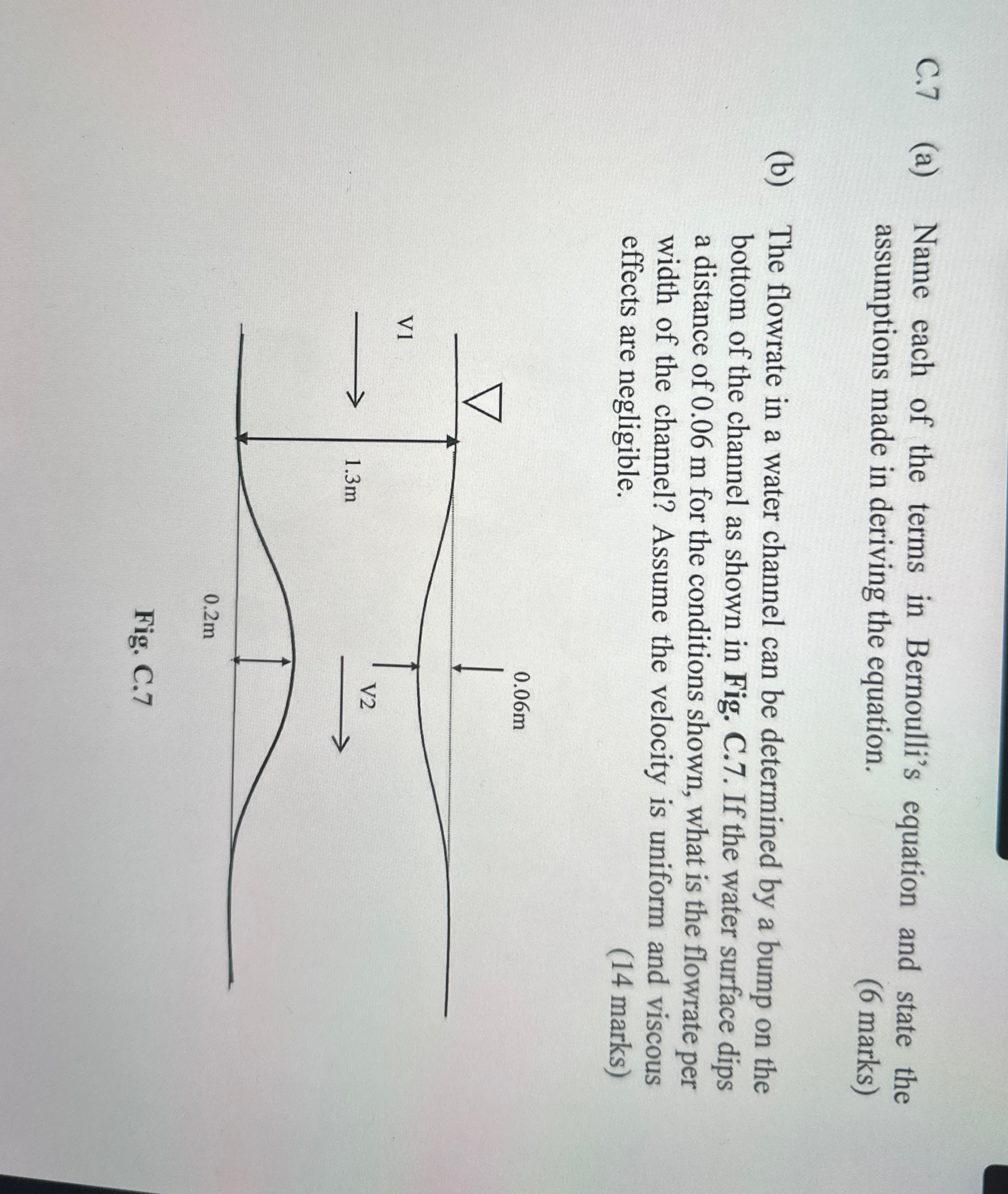 C . 7 ( a ) Name each of the terms in Bernoulli's