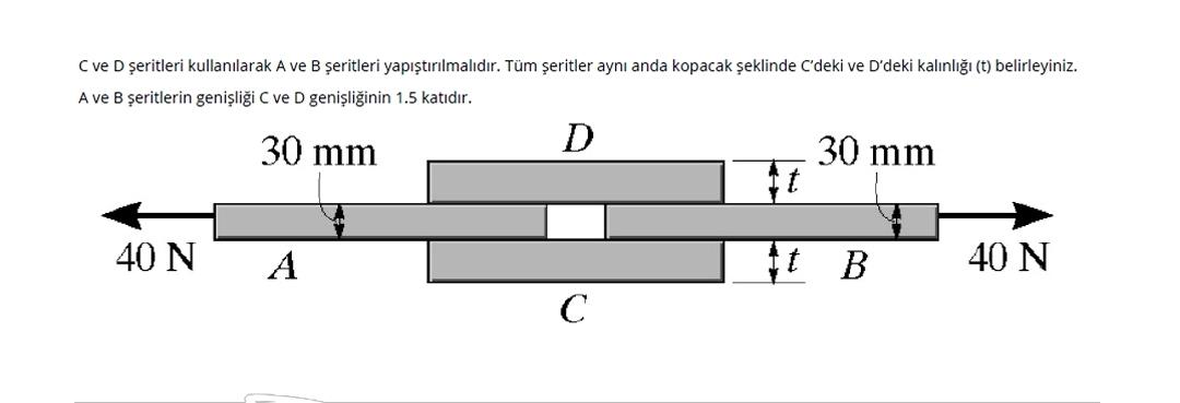 C ve D eritleri kullan larak A ve B eritleri yap
