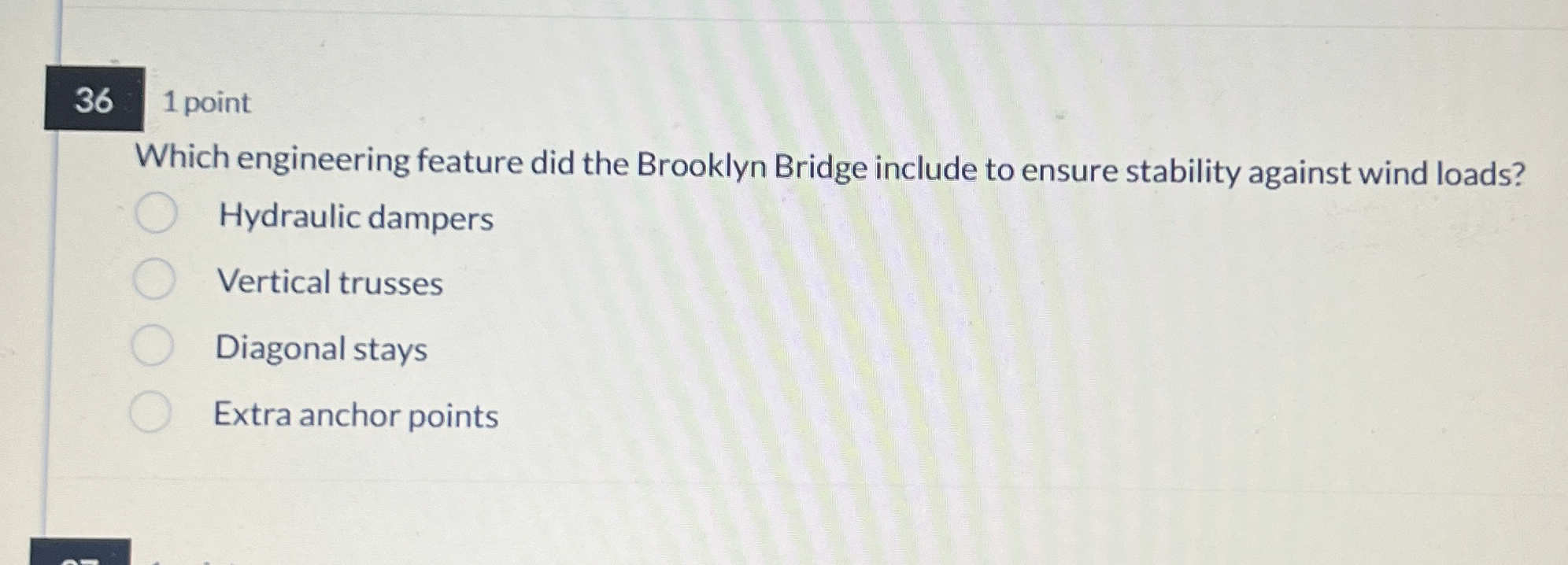 Which engineering feature did the Brooklyn Bridge
