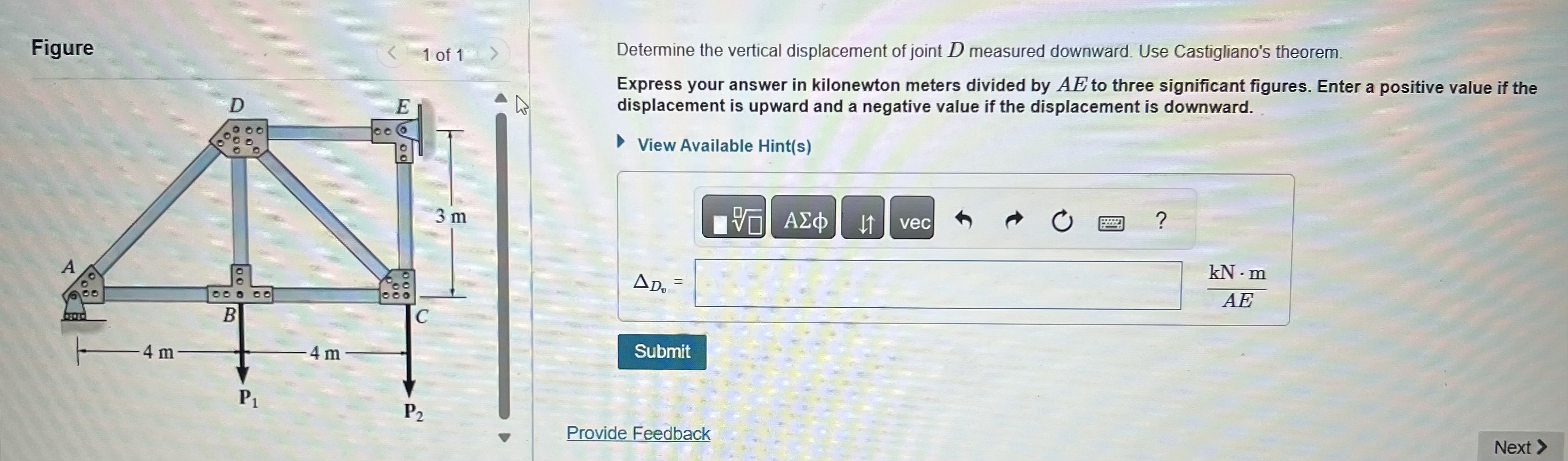 The members in the the truss shown in ( Figure 1
