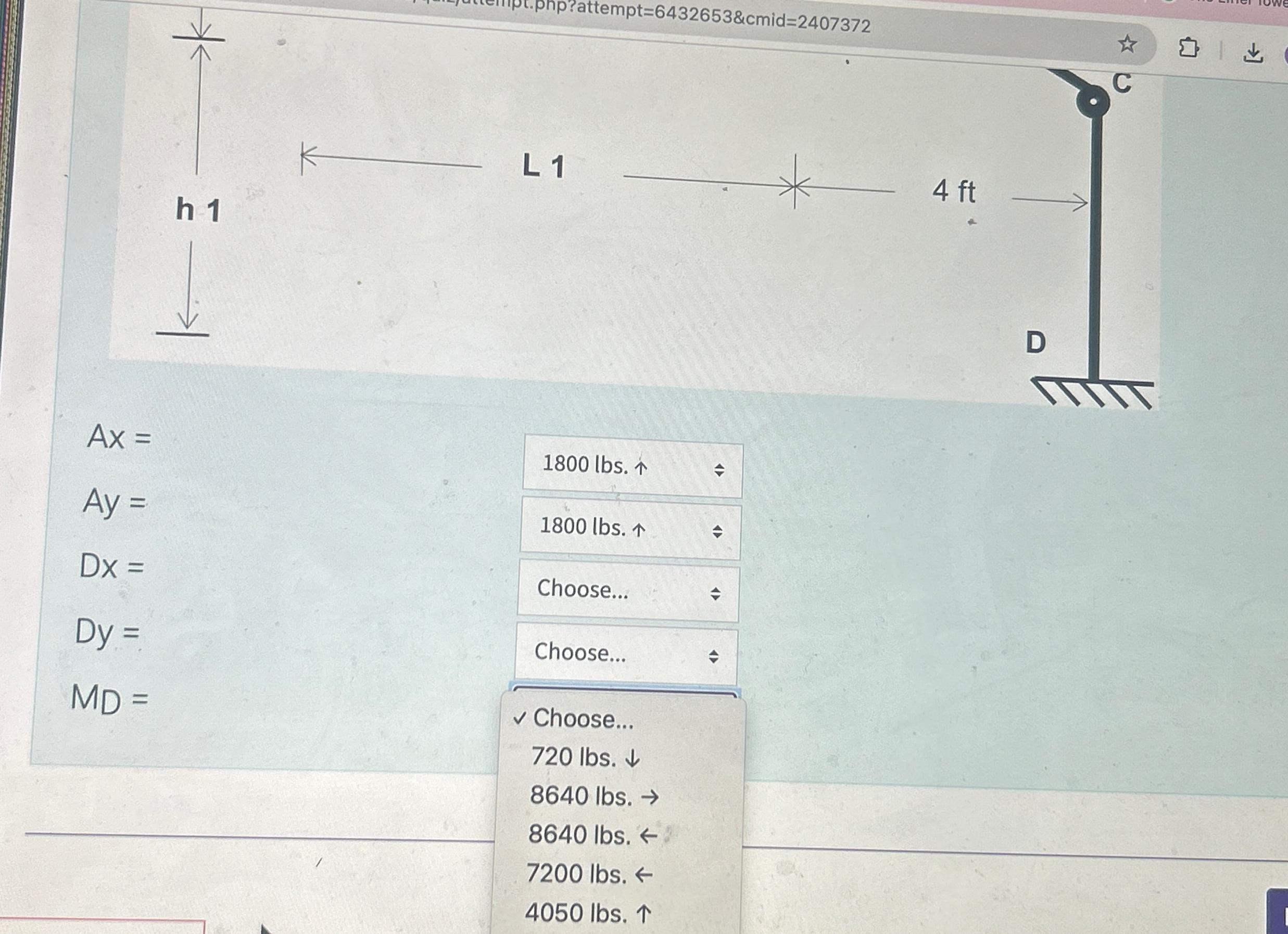etermine the magnitude and direction of all