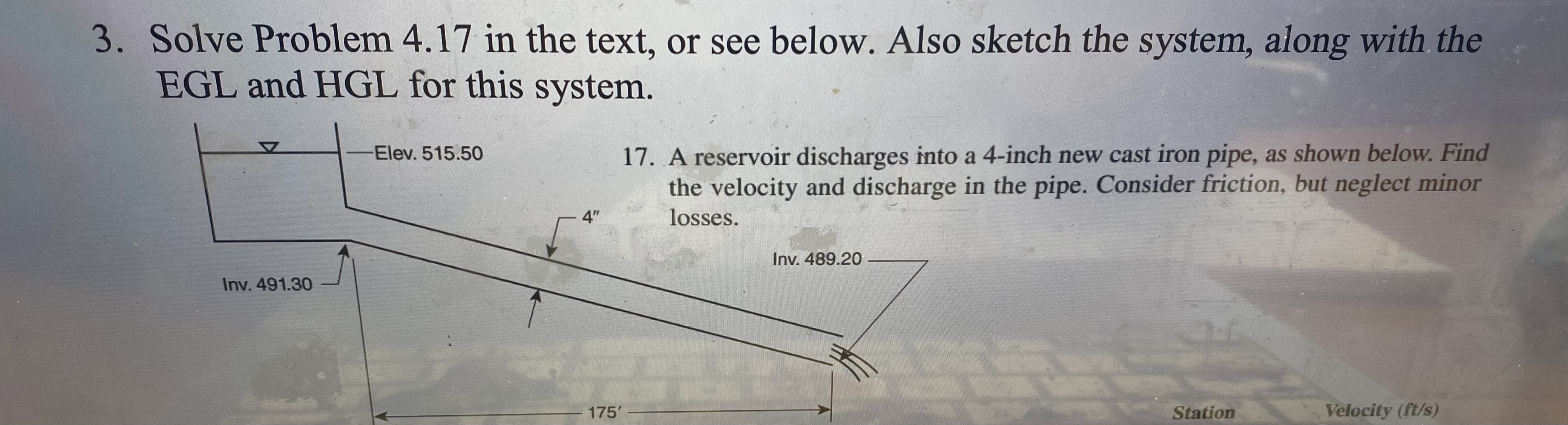 Solve Problem 4 . 1 7 in the text, or see below.