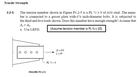 Tensile Strength 3 . 2 - 5 The tension member