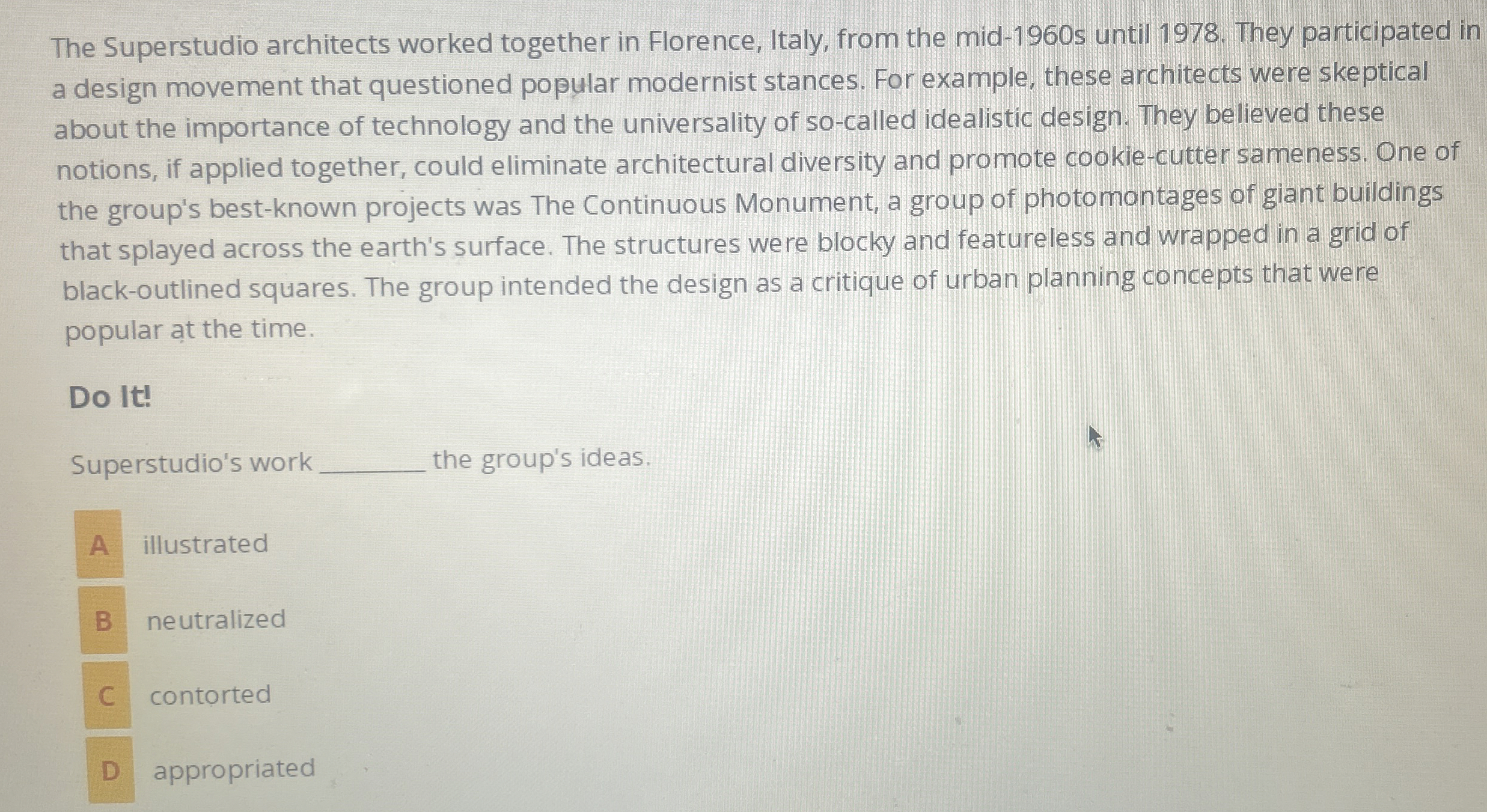 The Superstudio architects worked together in