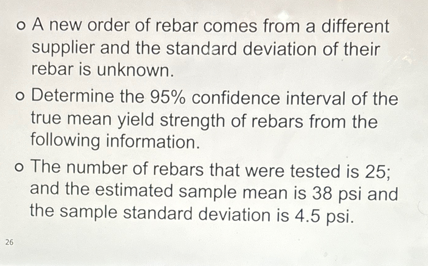 A new order of rebar comes from a different